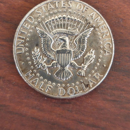 Half dollar used, 1969 edition, 90% silver