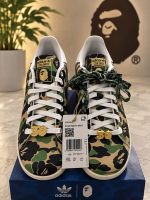 Adidas Stan Smith Bape sneakers new, black and green