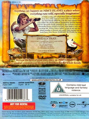 Nim's Island DVD καινούργιο, περιπέτεια οικογενειακή ταινία με Jodie Foster