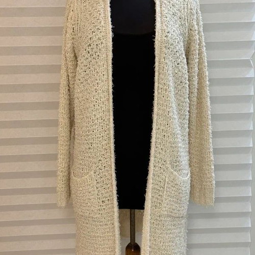 Massimo Dutti long knitted cardigan like new, beige