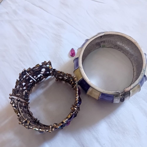 Bracelets used, colorful set with unique details