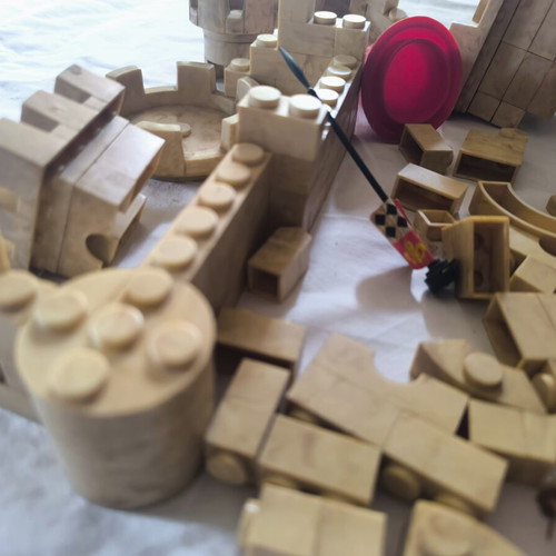 Exin Castillos Castle Building Blocks used, vintage 70s-80s spare parts