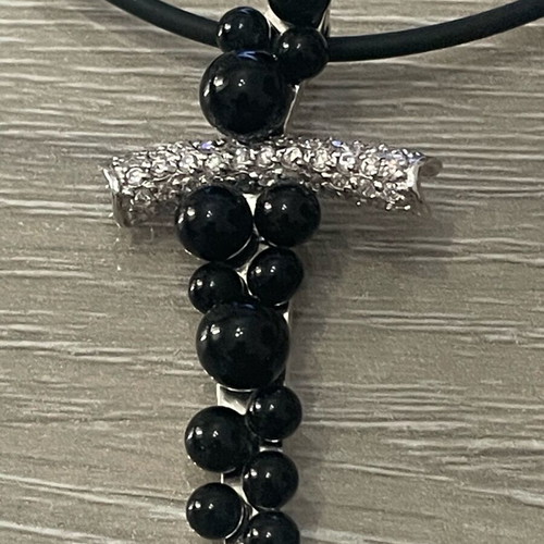 Stavros necklace silver 925 with semi-precious stones used