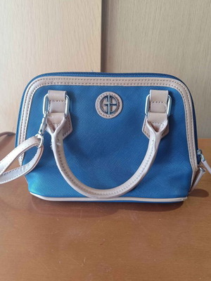 Giani Bernini μπλε τσαντάκι χιαστί μεταχειρισμένο