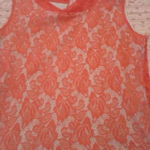 Lace blouse Evita like new, red and orange, sizes XS and S, age 12