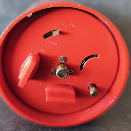 Staiger retro mechanical alarm clock West Germany 1970s