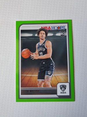 Parallel κάρτα Neon Green Jalen Wilson NBA Hoops 2023-24, καινούργια