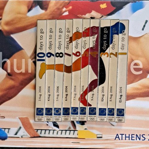 Athens 2004 Olympic Games pins new, countdown set