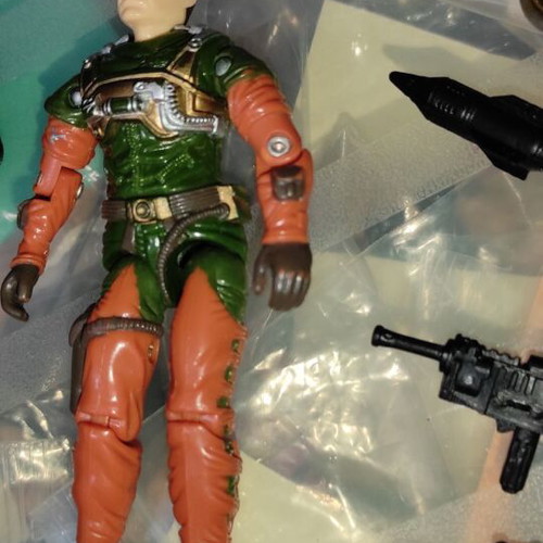 G.I.JOE Altitude (v1) (Sky Patrol) figure used with equipment
