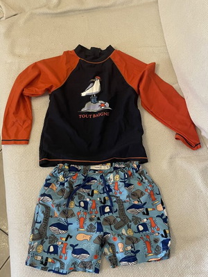Name It boys' swimwear set like new, size 5-6 and 6-7