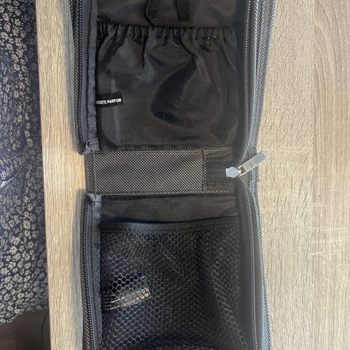 Lacoste travel toiletry bag like new, grey