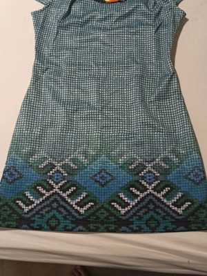 Mini dress like new, multicolored, size S