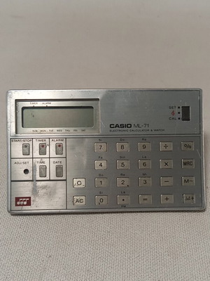 Casio ML-71 vintage αριθμομηχανή 1980, μη λειτουργική
