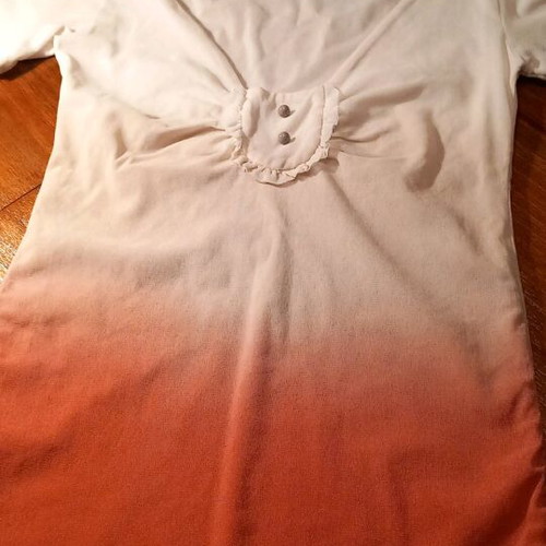 Two-tone top blouse