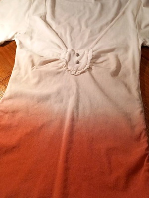Two-tone top blouse