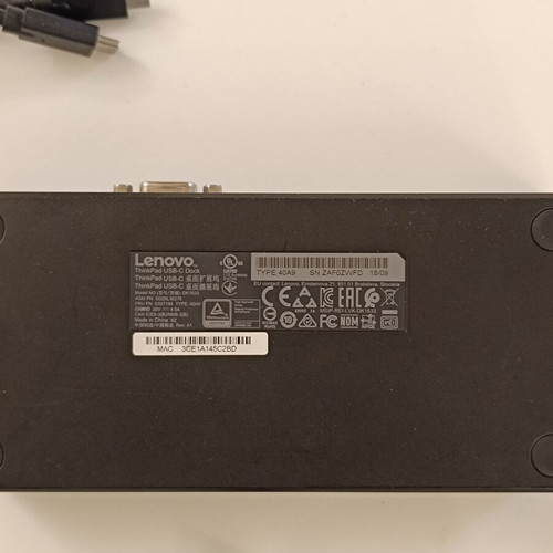 Lenovo USB-C Dock Station with 2 Display Ports like new