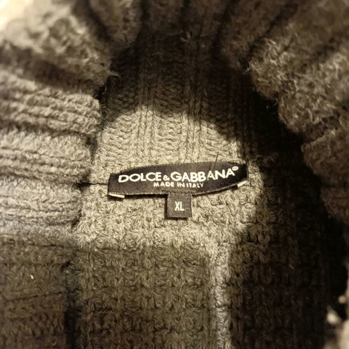 Dolce Gabbana men's pullover like new, gray, size XL