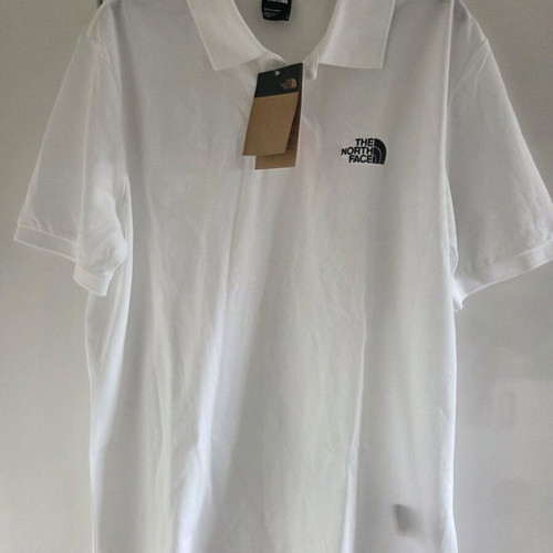 The North Face polo shirt, white, size L, cotton