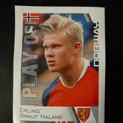 Erling Haaland sticker like new, collectible from Croatian company