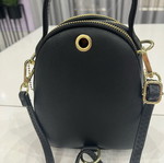 Forever Young small women's backpack new, black, eco leather