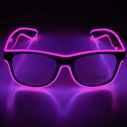 Light-up glasses new, red, 3 lighting modes
