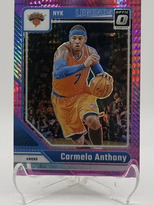 Donruss Optic Carmelo Anthony #250 Legends Pink Hyper Prizm card like new