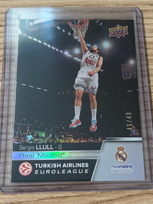 Αριθμημένη Κάρτα Sergio Llull Real Madrid Euroleague Upper Deck 2015-16 καινούργιο