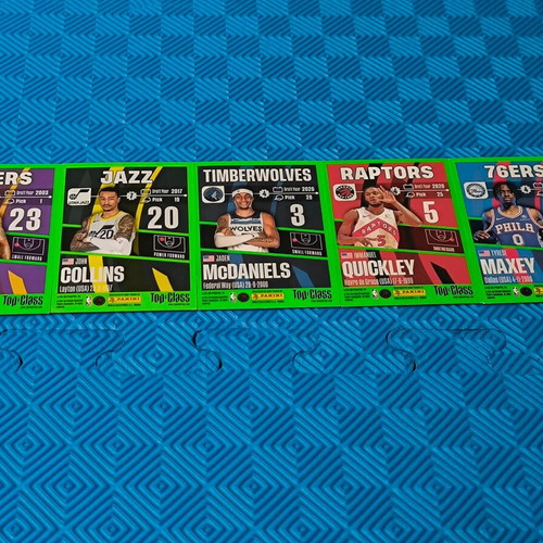 Set of 5 NBA Panini Top Class cards like new with LeBron James and others