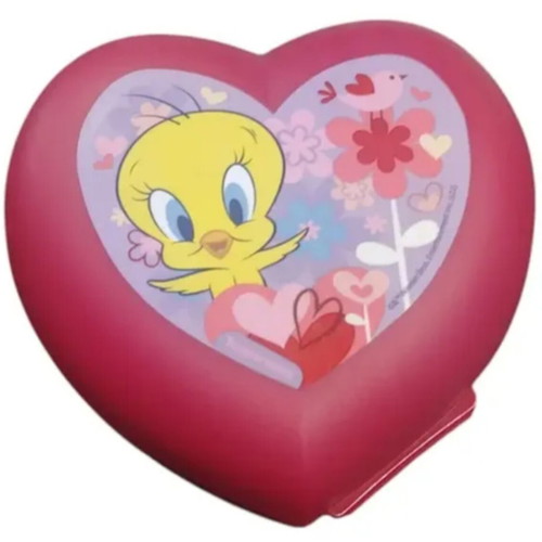 Looney Tunes Heart Tupperware Snack Box new