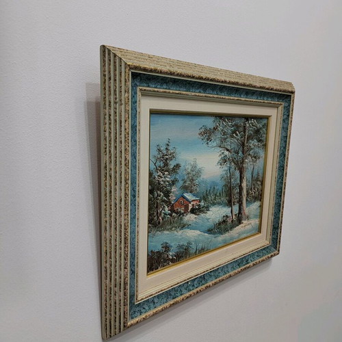 Irene Cafieri oil painting 39x35 cm like new framed