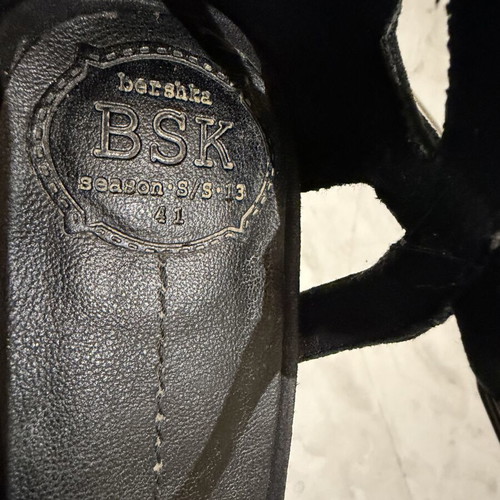Bershka women's black platform sandals size 41 used