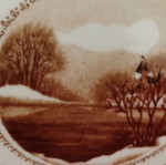 Serving plate and decoration, new, spring theme
