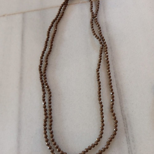 Boho jewelry set like new, brown beads and wood