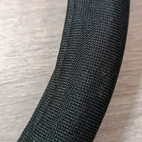Steering wheel cover black fabric like new