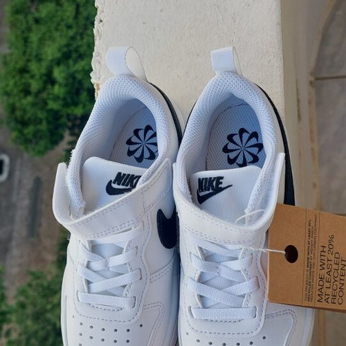 Nike white athletic shoes size 28 new with box and tag