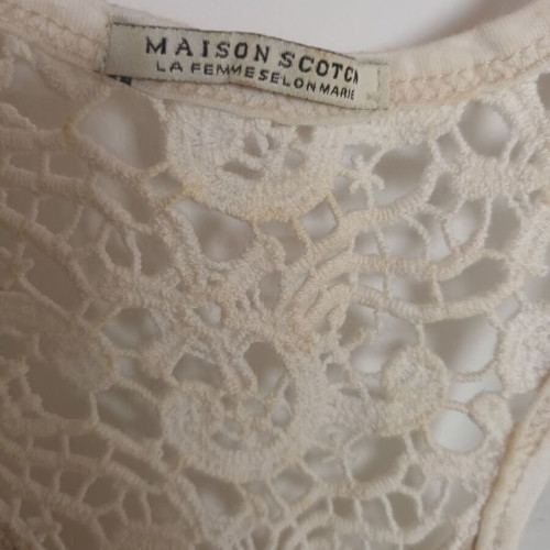 Maison Scotch blouse new, beige, size S