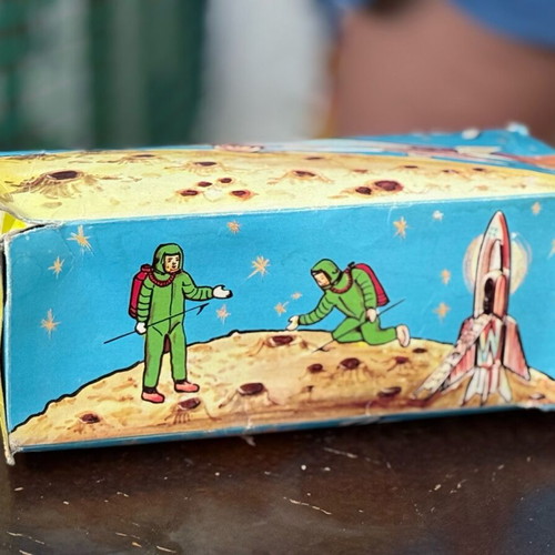 Rocket Greek vintage toy used, with box