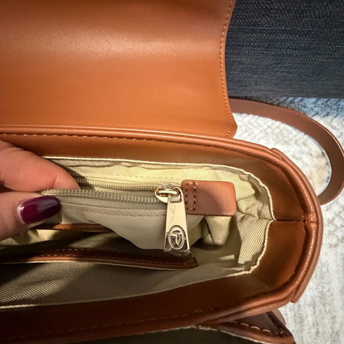 Trussardi crossbody bag brown like new
