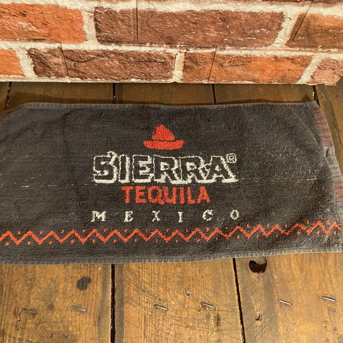 Sierra Tequila bar towel used, 48 x 22 cm