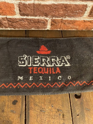 Sierra Tequila bar towel used, 48 x 22 cm