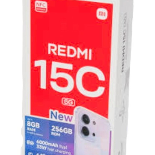 Xiaomi Redmi 15c 256GB smartphone, black, 2026 model