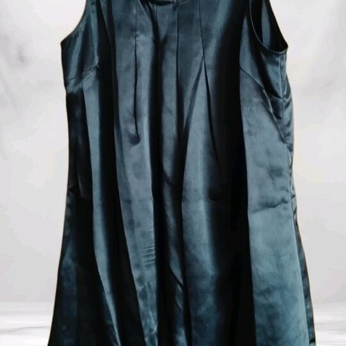 Satin dress black like new, mini/midi, size L