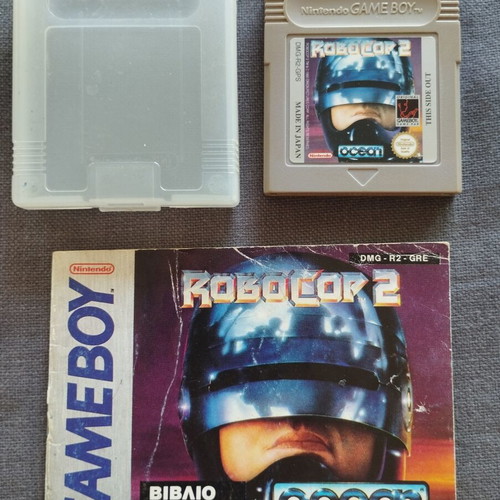 Nintendo Game Boy Robocop 2 game with case and manual