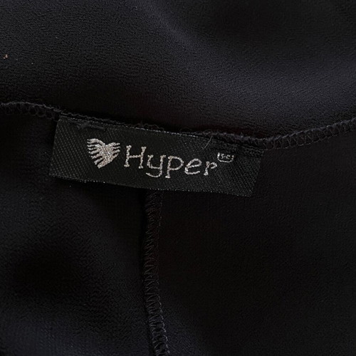 Hyper black sleeveless top like new with transparency
