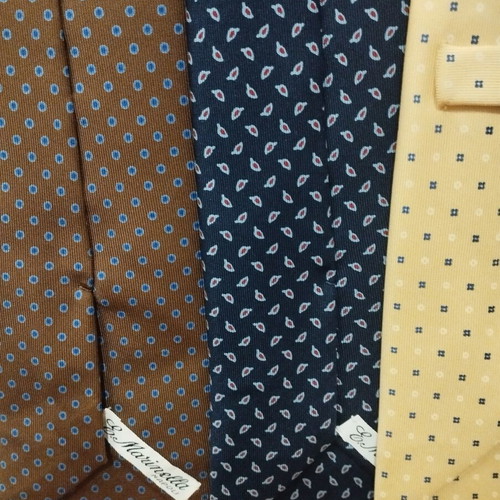 E Marinella Napoli Silk Ties pack of 7 like new, handmade