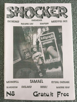 Shocker #8 French Metal Fanzine 1999 like new
