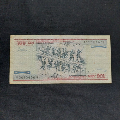 Brasil 1000=500=100 Cruzeiros banknotes used, set of 3