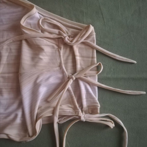 Set of pants and top like new, beige shades