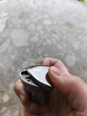 Lighter used in heart shape with bottom refill