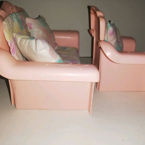 Vintage Barbie Sweet Roses pink furniture like new